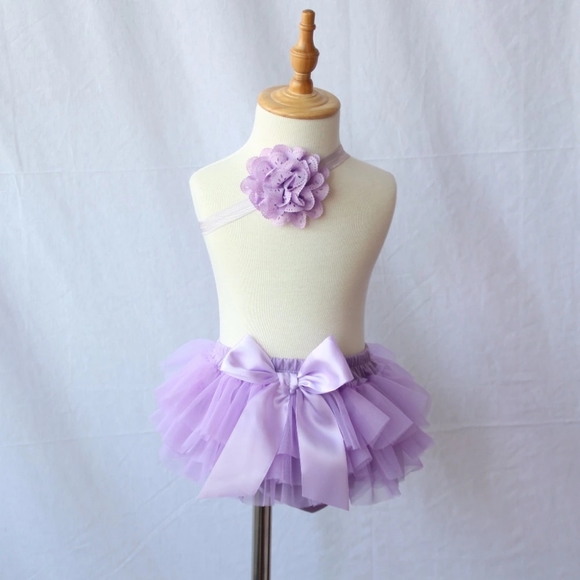 Baby Lavender Bloomers Set (NEW) 💜 - Picture 3 of 8